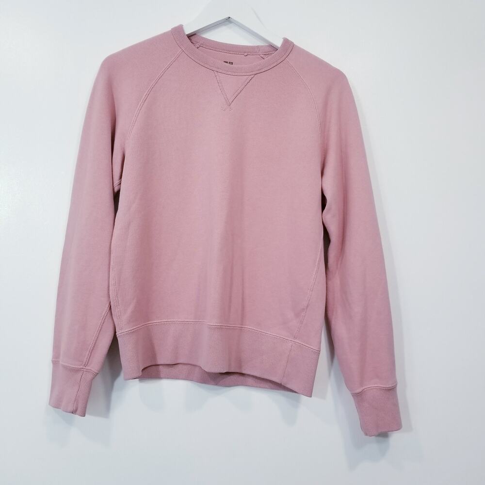 Uniqlo Pink Crewneck Pullover Sweatshirt